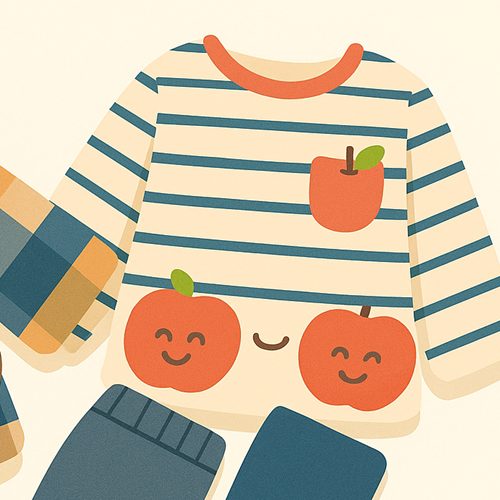 ベイビーチアー2026福袋のボーダーT